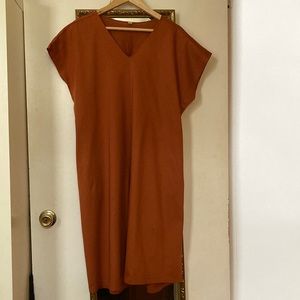 Orange Uniqlo dress